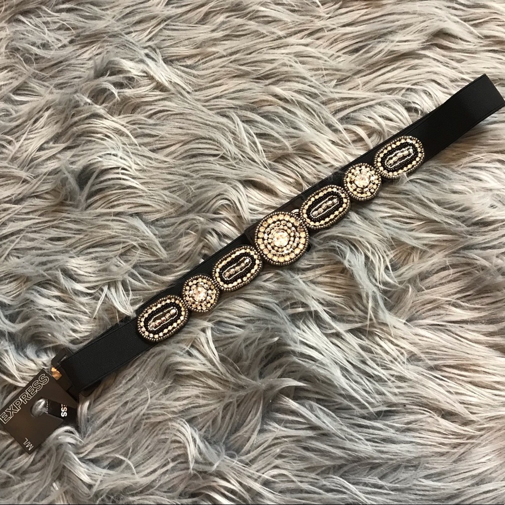 Brand New Express Embellished Stretch Belt